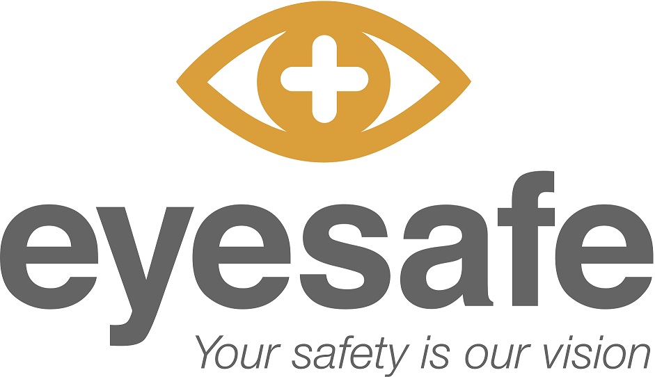 The Eyesafe Logo for protective eyewear with the tagline "your safety is our vision"